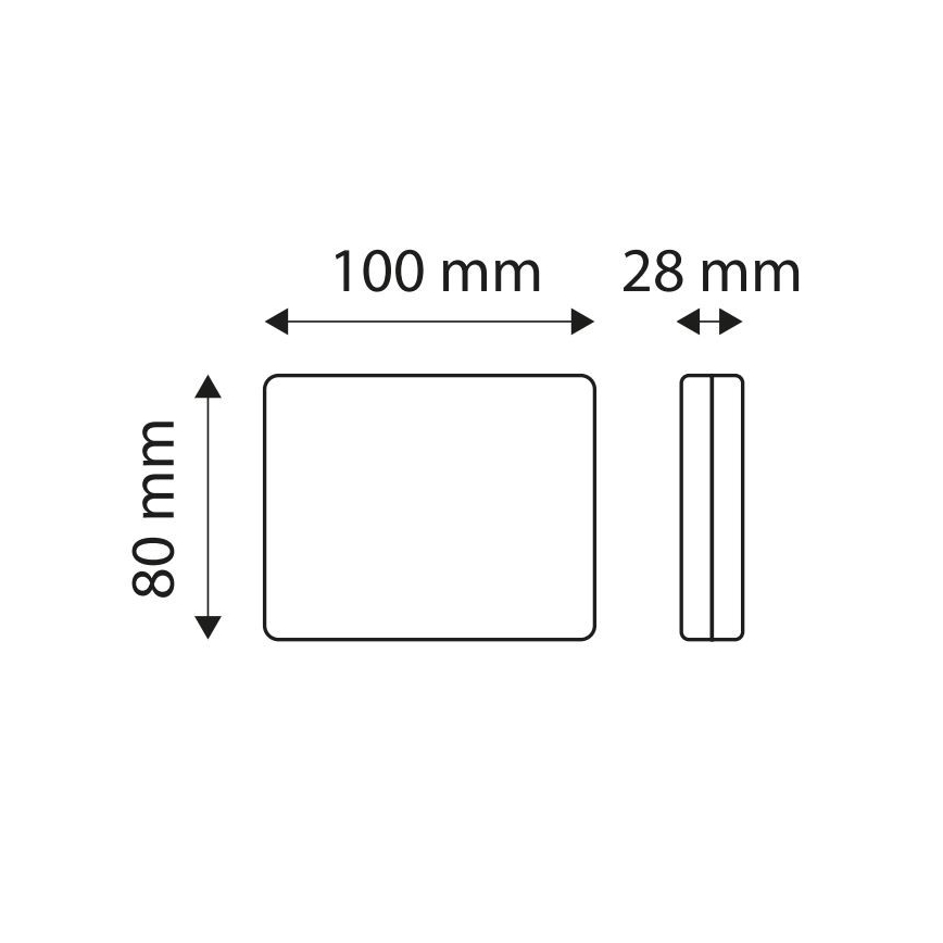 LED Odbłyśnik światła SINGLE LED/1W/12V IP67 srebrny
