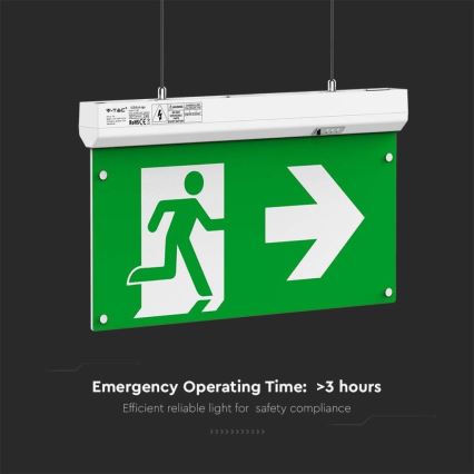 LED Oprawa awaryjna EMERGENCY EXIT LED/2,5W/230V 4w1 6000K