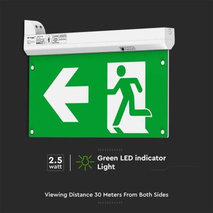 LED Oprawa awaryjna EMERGENCY EXIT LED/2,5W/230V 4w1 6000K