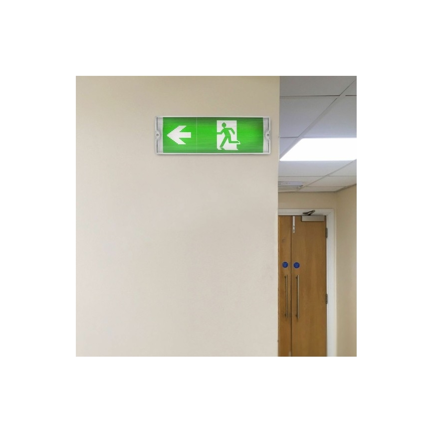 LED Oprawa awaryjna EMERGENCY EXIT LED/3W/230V 6400K IP65