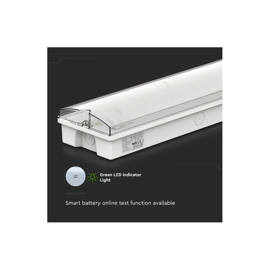 LED Oprawa awaryjna EMERGENCY EXIT LED/3W/230V 6400K IP65