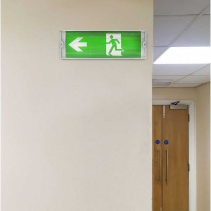 LED Oprawa awaryjna z regularnym testem funkcjonalności EMERGENCY EXIT LED/3W/230V 6400K IP65