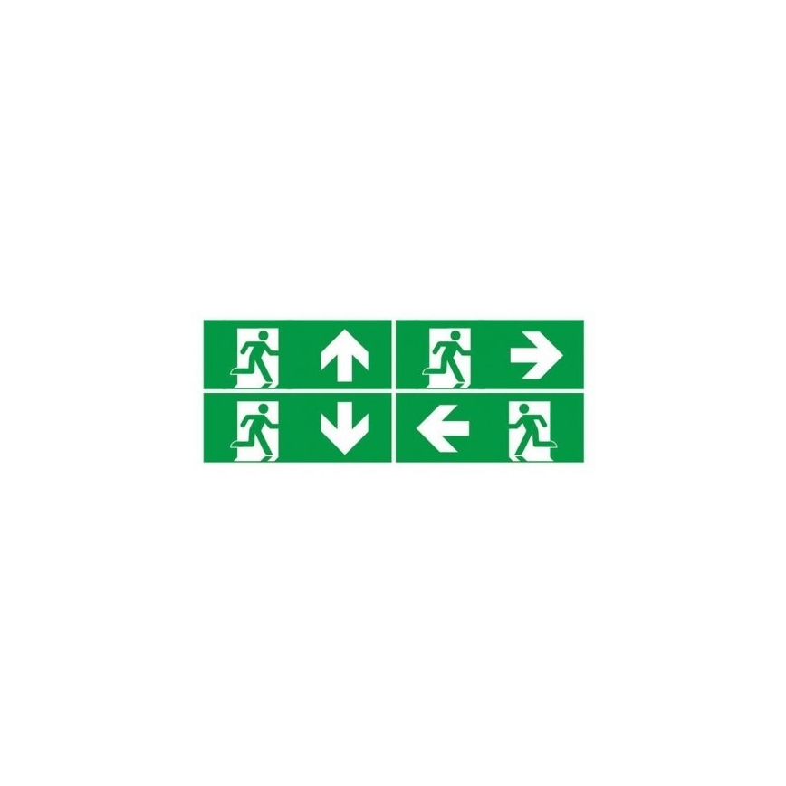 LED Oprawa awaryjna z regularnym testem funkcjonalności EMERGENCY EXIT LED/3W/230V 6400K IP65