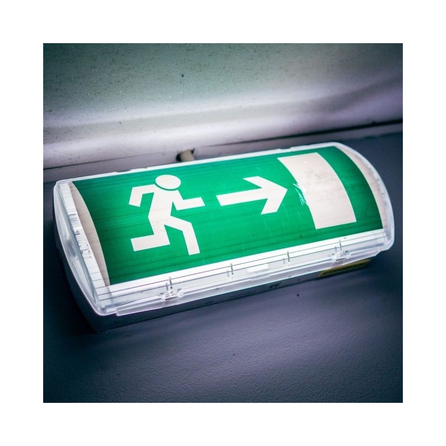LED Oprawa awaryjna EMERGENCY EXIT LED/3W/230V IP65 6000K 1200mAh