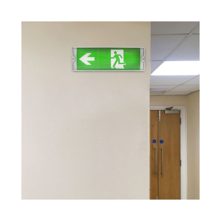 LED Oprawa awaryjna EMERGENCY EXIT LED/3W/230V IP65 6000K 1200mAh