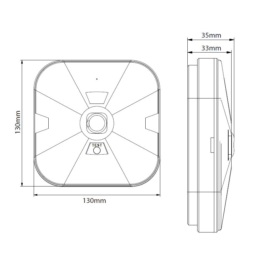 LED Oprawa awaryjna GATRION LED/1W/230V IP54 6000K