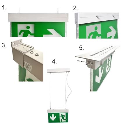 LED Oprawa awaryjna LED/2W/230V 6000K 1500 mAh