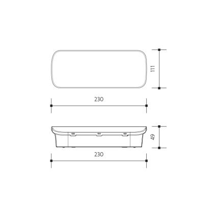 LED Oprawa awaryjna VIRGO EVO LED/1W/230V 6000K IP65