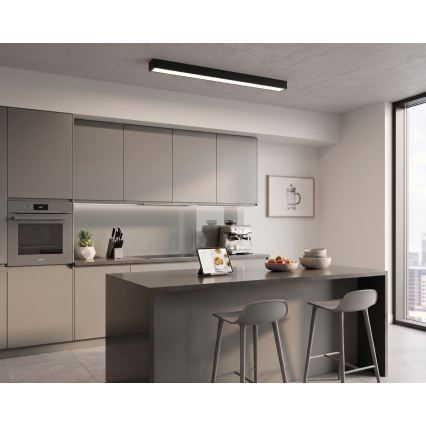 LED oprawa natynkowa/lampa wisząca na linkach LED/44W/230V 4000K 120 cm czarna