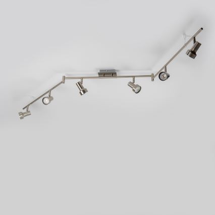 LED Oprawa punktowa 6xGU10/4,7W/230V matowy chrom