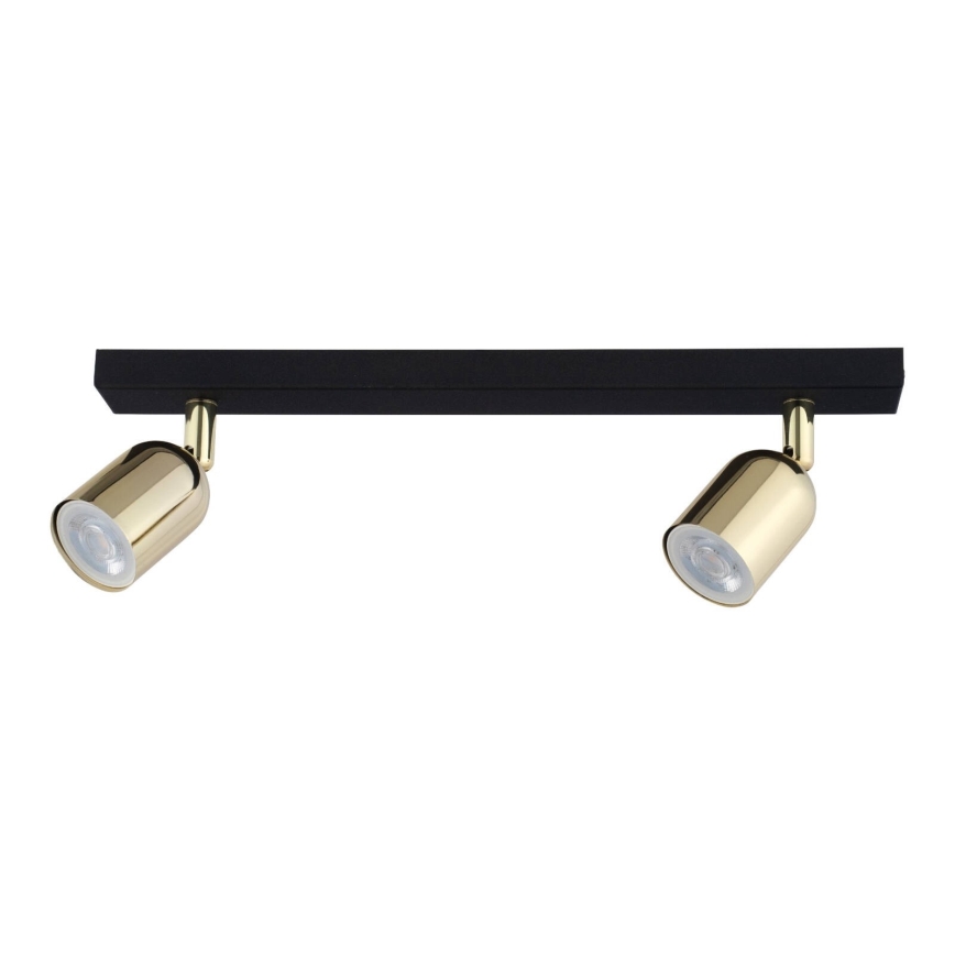 LED oprawa punktowa TOP 2xGU10/10W/230V czarna/złota