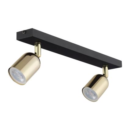 LED oprawa punktowa TOP 2xGU10/10W/230V czarna/złota