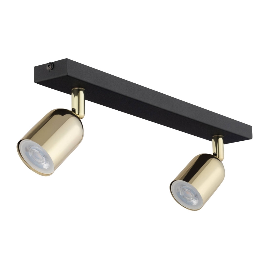 LED oprawa punktowa TOP 2xGU10/10W/230V czarna/złota