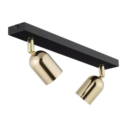 LED oprawa punktowa TOP 2xGU10/10W/230V czarna/złota