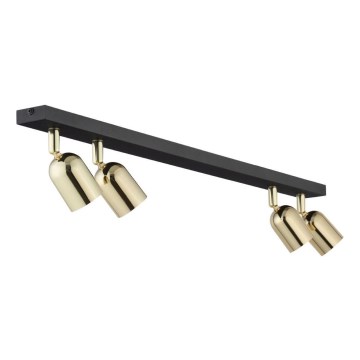 LED Oprawa punktowa TOP 4xGU10/10W/230V czarna/złota