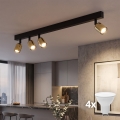 LED oprawa punktowa TOP 4xGU10/10W/230V czarna/złota