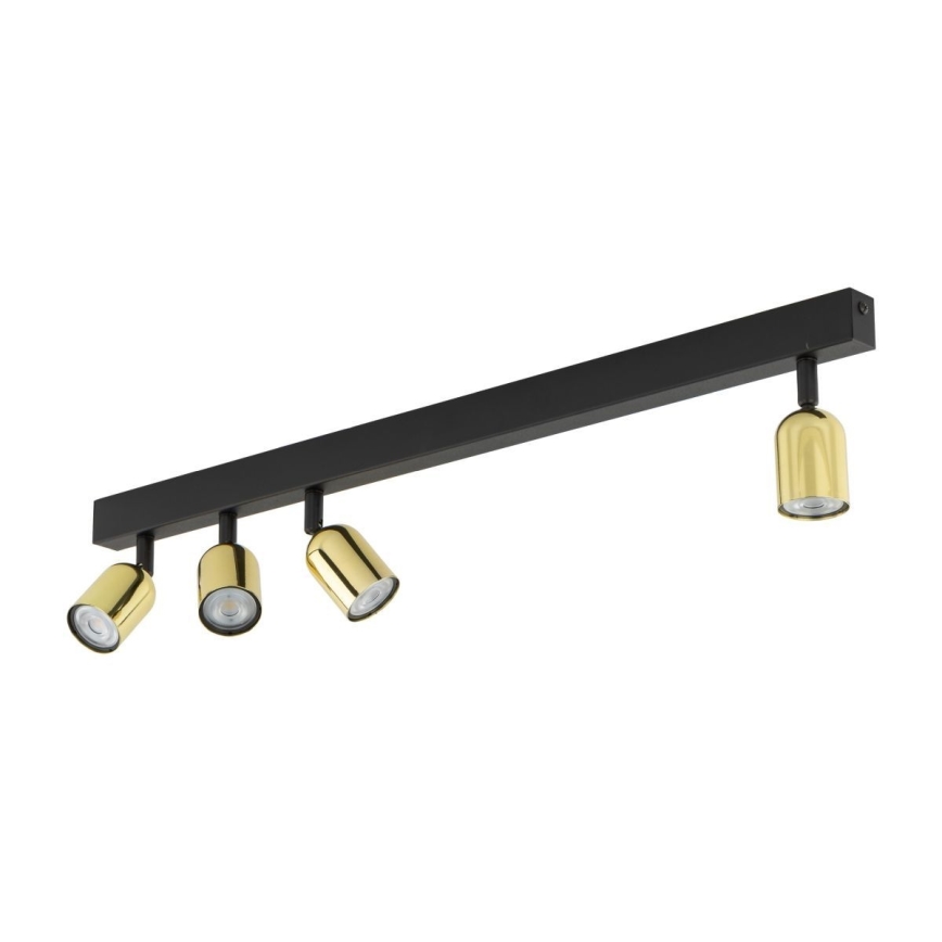 LED oprawa punktowa TOP 4xGU10/10W/230V czarna/złota