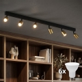 LED oprawa punktowa TOP 6xGU10/10W/230V złota/czarna