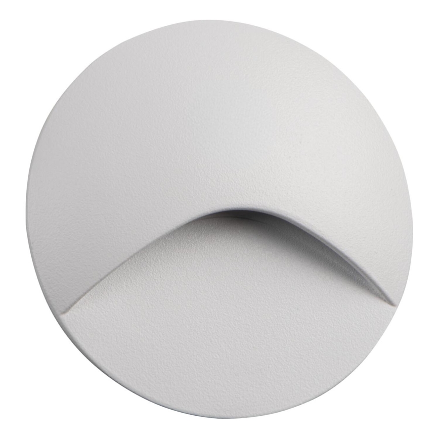 LED Oprawa schodowa EXIN LED/2,5W/230V 4000K IP65 biała okrągła