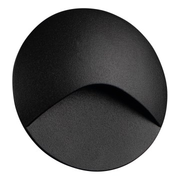 LED Oprawa schodowa EXIN LED/2,5W/230V 4000K IP65 czarna okrągła