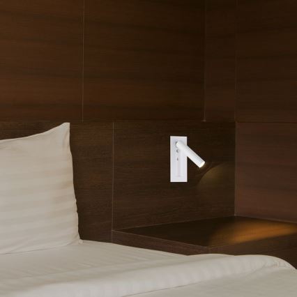 LED Oprawa ścienna punktowa LED/2W/230V 3000K biała