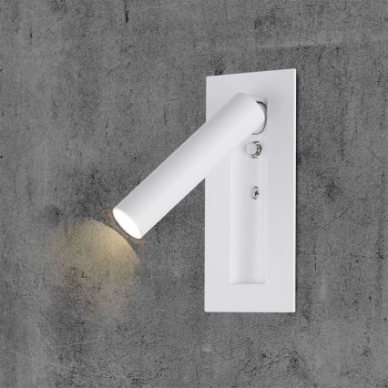 LED Oprawa ścienna punktowa LED/2W/230V 3000K biała