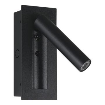 LED oprawa ścienna punktowa LED/2W/230V 3000K czarna