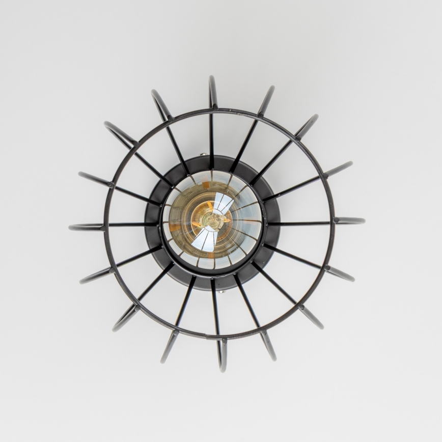 LED oprawa sufitowa 1xE27/6,5W/230V czarna