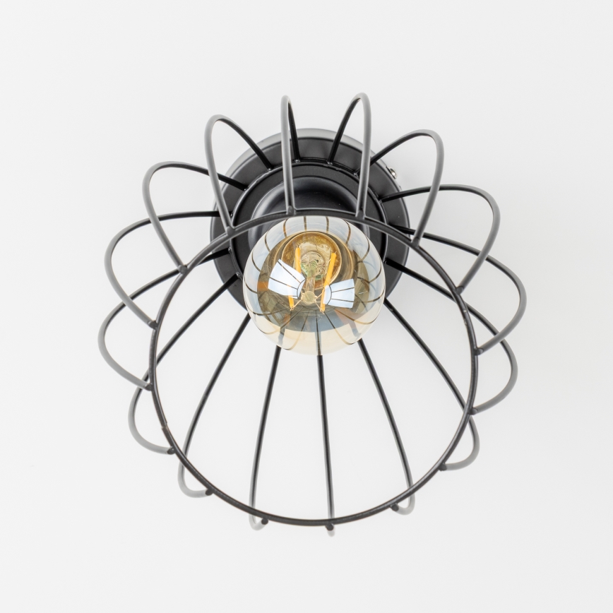 LED oprawa sufitowa 1xE27/6,5W/230V czarna