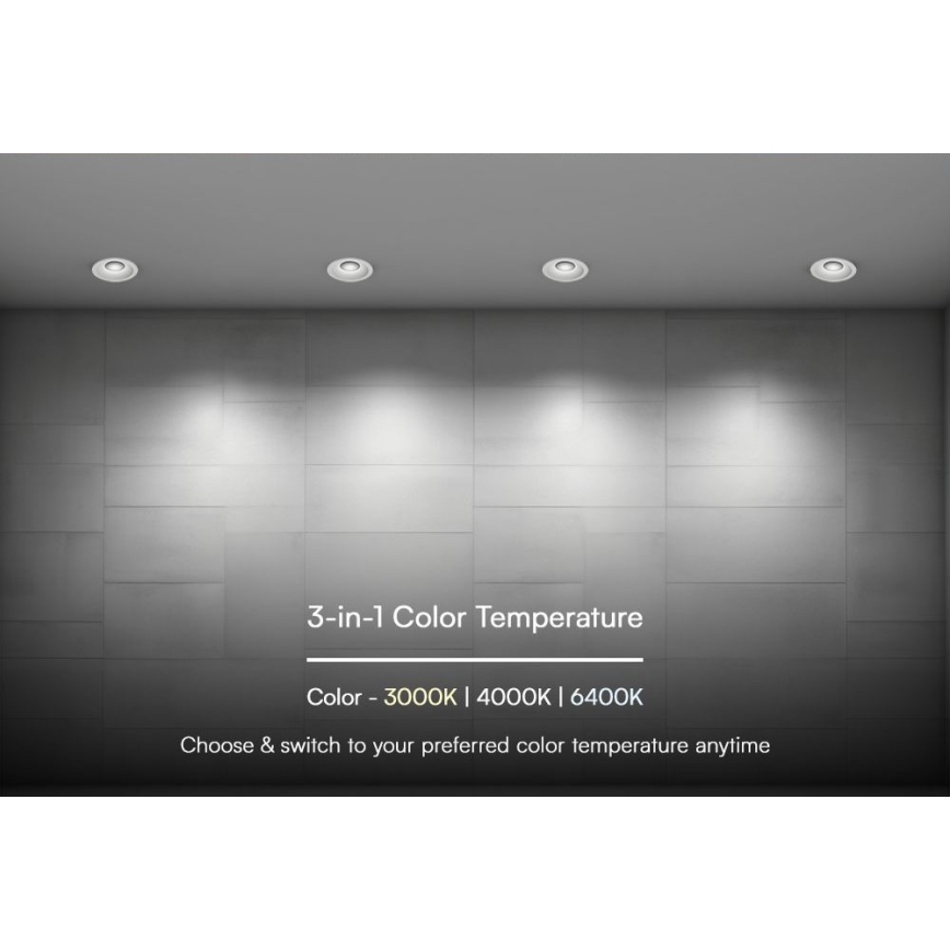 Oprawa sufitowa LED LED/24W/230V 3000/4000/6400K Ø 13,5 cm biała