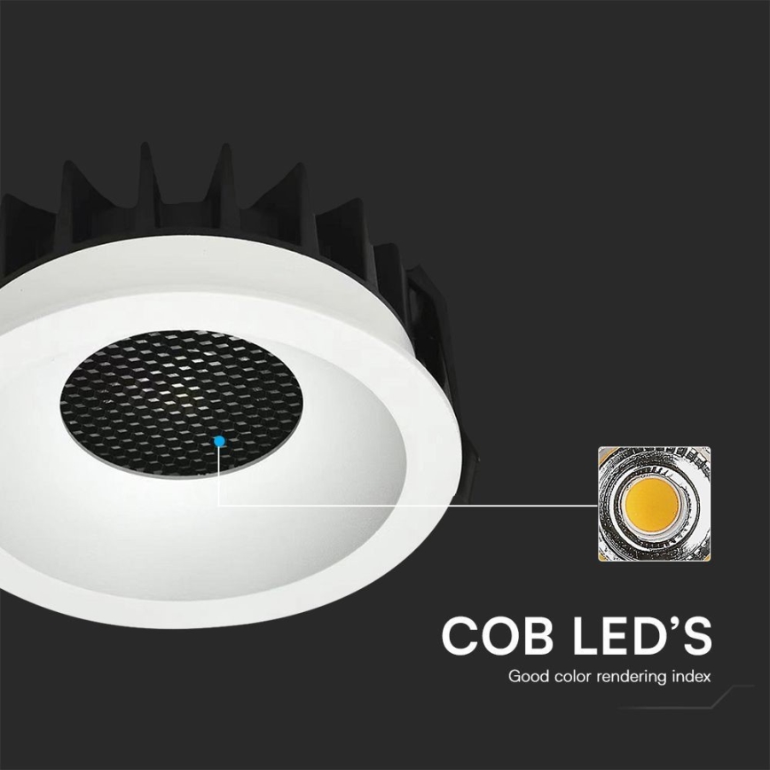 Oprawa sufitowa LED LED/24W/230V 3000/4000/6400K Ø 13,5 cm biała