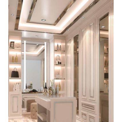 LED łazienkowa oprawa sufitowa wpuszczana BONO LED/8W/230V 3000K IP65 matowy chrom