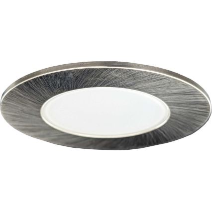 LED łazienkowa oprawa sufitowa wpuszczana BONO LED/8W/230V 3000K IP65 matowy chrom