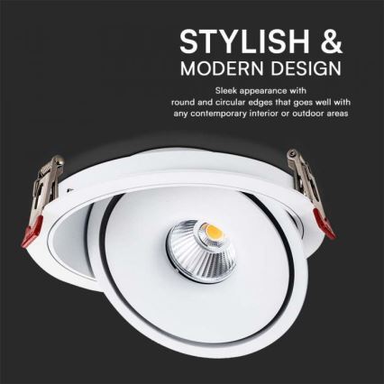 Oprawa sufitowa LED punktowa LED/20W/230V 3000/4000/6400K śr. 16,5 cm biała