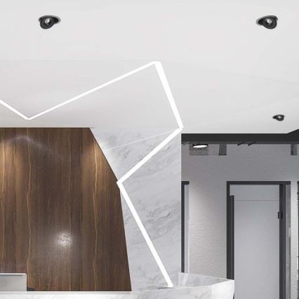 Oprawa sufitowa LED punktowa LED/20W/230V 3000/4000/6400K śr. 16,5 cm czarna