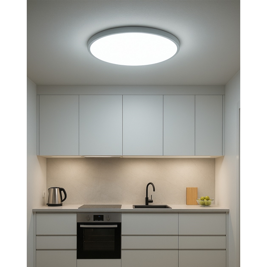 LED oprawa sufitowa LED/40W/230V 3000/4000/6500K Ø 50 cm biała