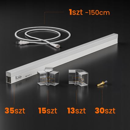 Lampa sufitowa LED HEXAGON 570W/85-265V 6500K 522x298 cm CRI 90 IP54 biała