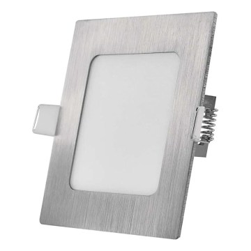 LED Oprawa sufitowa NEXXO LED/7W/230V 3000/3500/4000K srebrna 12x12 cm