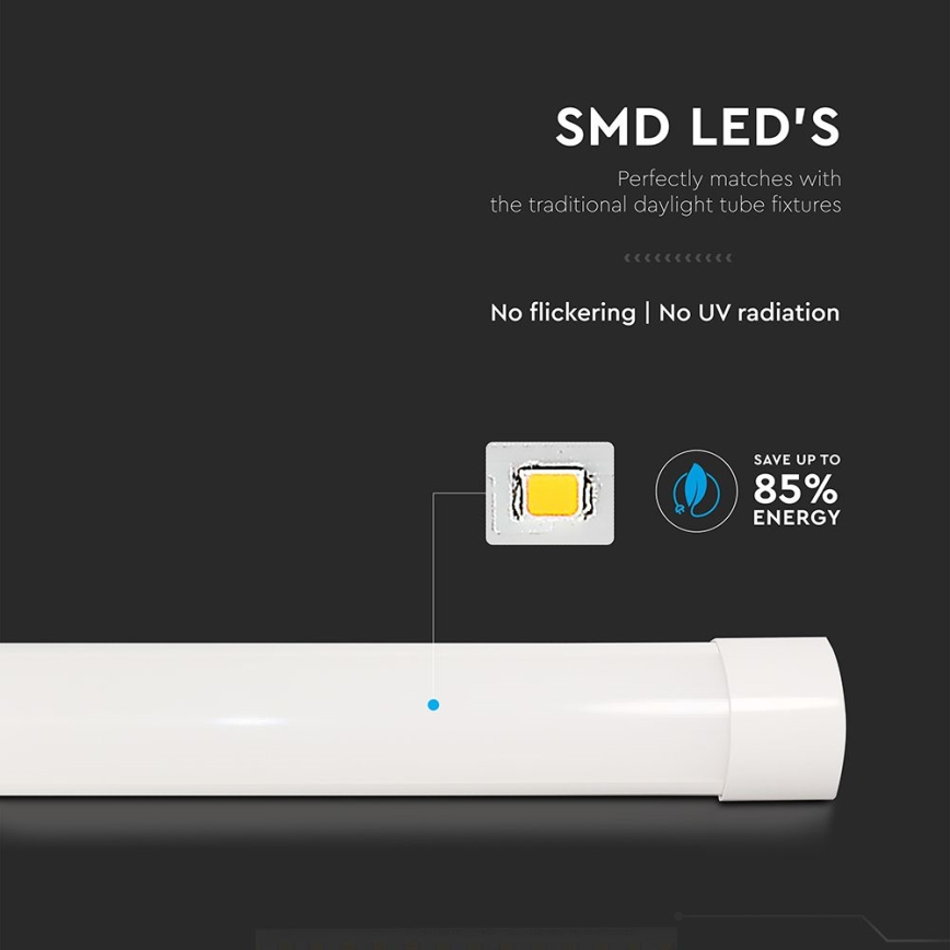 LED Oprawa świetlówkowa LED/10W/230V 3000K 30 cm biały
