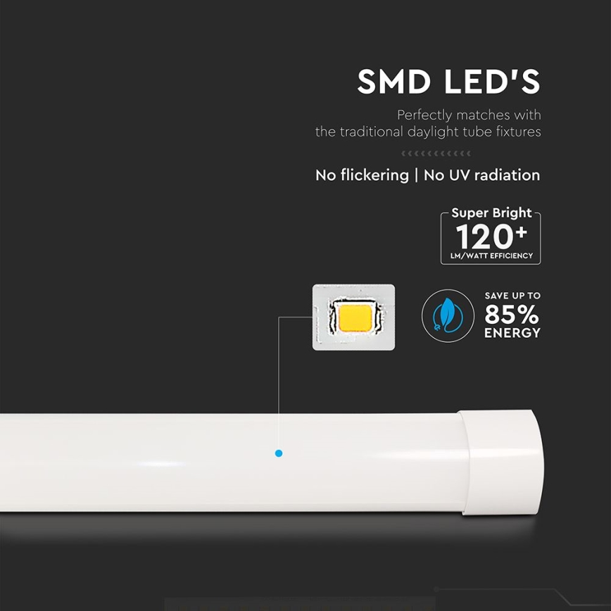 LED Oprawa świetlówkowa LED/20W/230V 6500K 60 cm biały