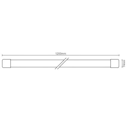 LED Oprawa świetlówkowa LED/72W/230V 4000K 120 cm