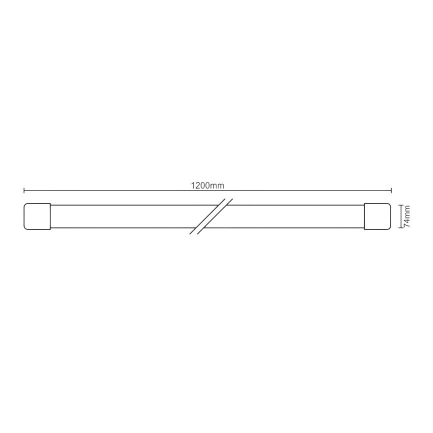 LED Oprawa świetlówkowa LED/72W/230V 4000K 120 cm