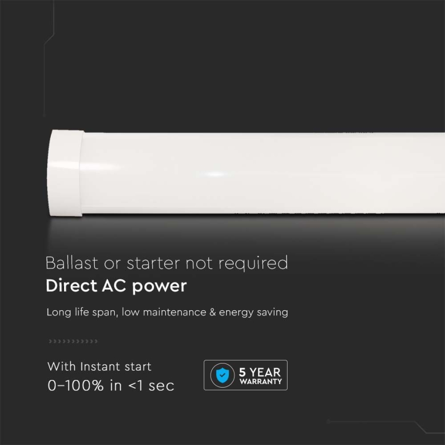 LED Oprawa świetlówkowa SAMSUNG CHIP LED/40W/230V 6500K 120 cm