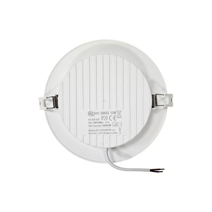 LED Oprawa wpuszczana CIRCLE LED/12W/230V 4000K śr. 17 cm biały