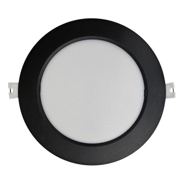 LED Oprawa wpuszczana CIRCLE LED/12W/230V 4000K śr. 17 cm czarny