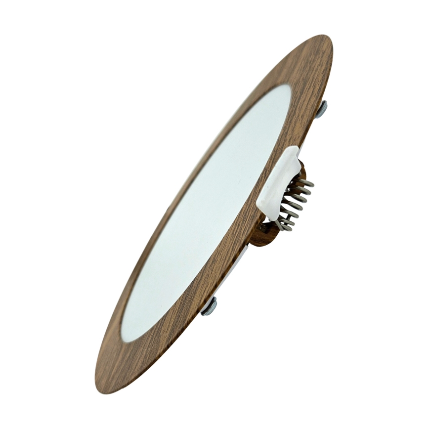 LED Oprawa wpuszczana CIRCLE LED/12W/230V 4200K śr. 16,7 cm brązowy