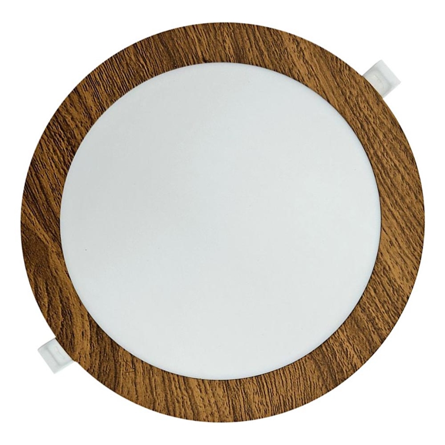 LED Oprawa wpuszczana CIRCLE LED/18W/230V 4200K śr. 22 cm brązowy