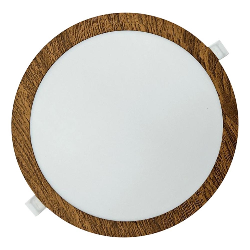 LED Oprawa wpuszczana CIRCLE LED/24W/230V 4200K śr. 29,6 cm brązowy