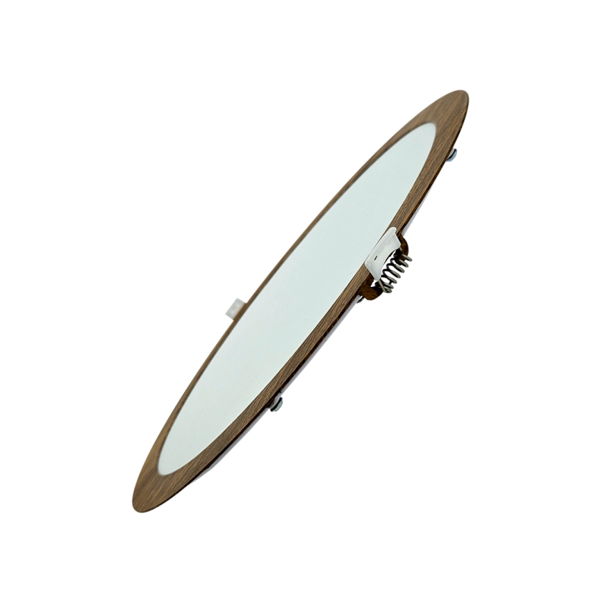 LED Oprawa wpuszczana CIRCLE LED/24W/230V 4200K śr. 29,6 cm brązowy