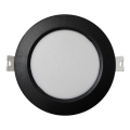 LED Oprawa wpuszczana CIRCLE LED/6W/230V 4000K śr. 12 cm czarny